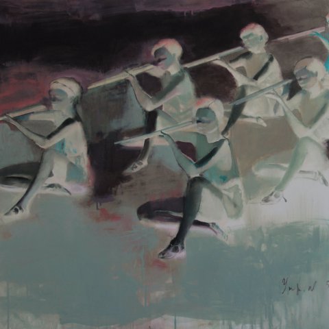 Еxercise №52. 100х140, 2016, acrylic on canvas