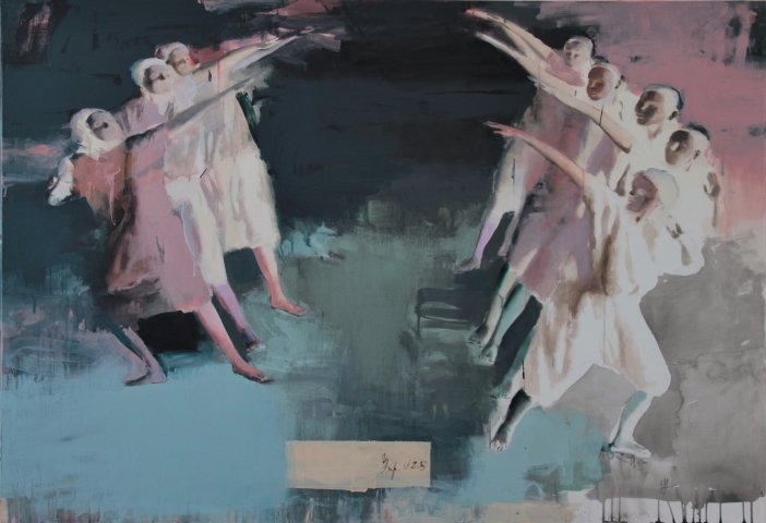Еxercise  №25. 110х160, 2015, acrylic on canvas