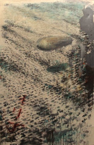 Sweet Heaven. 2011. 200x130, acrylic, sand on canvas