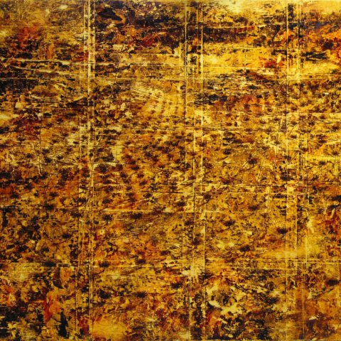 Landscape. 2006. 90x110, oil, paper on canvas