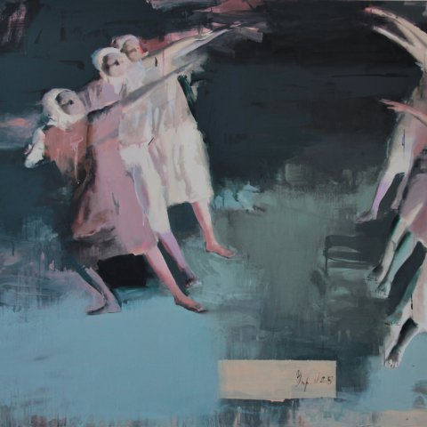 Еxercise  №25. 110х160, 2015, acrylic on canvas