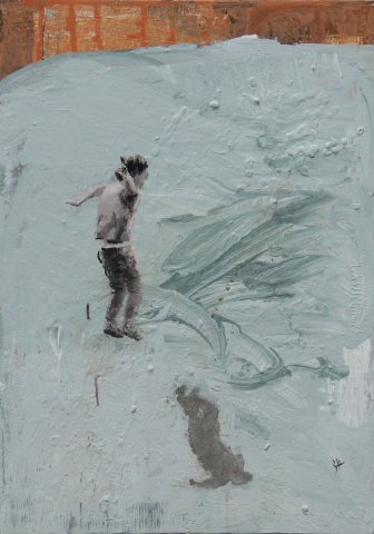 Free Fall, 2013.  70х50, acrylic on canvas