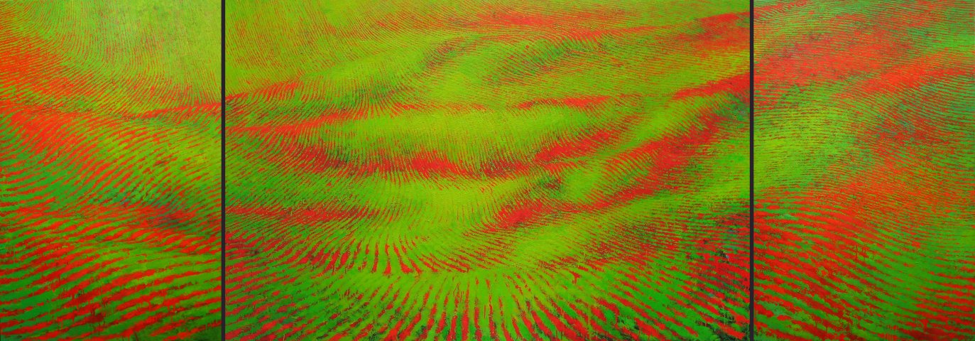 Zen-landscape. 2009. 130x85, 130x200, 130x85, oil on canvas (2)