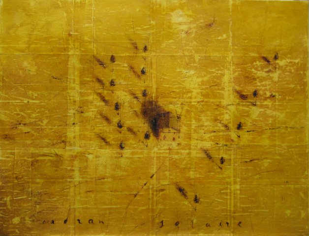 Sundial / Солнечные часы 2006. 89x116, oil, paper on canvas